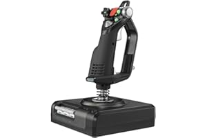 ‎LOGITECH G Logitech G Saitek X52 Pro Flight Control System, Schubregler und Stick-Simulationscontroller für Weltraum-Simulationen, LCD-Display, Doppelfederung, Beleuchtete Tasten, 2x USB-Anschluss, PC - Schwarz