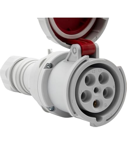 Presa Industriale CEE 400V/16A Brennenstuhl - IP44 Per Esterno, 4 Poli - Foto 3
