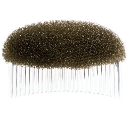 Womens Girls Extra Small 8.5cm Hair & Quiff Volume Booster Comb Styler / Shaper / Accessory - Brown