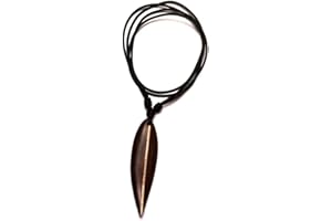 CHICNET Surfers Chic-Net catena Holzkette Sono in legno di cotone di legno tavola da surf Surfer pendente di stile unisex monili marrone scuro puntino bianco