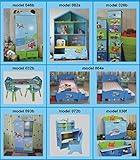 Kinder Kommode Schrank Kinderregal Blau Autos Schiffe Mini Turbo - 6