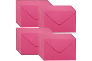 WYAN Mini Envelopes-40 Pack 15.5 * 10.5cm Rose Classic Flap Envelopes,Small Parts Envelopes,for Gift,Greeting Cards,Wedding,Business,Invitation(Card not Included)