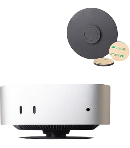 Aluminium-Tischhalterung Für Mac Mini M4/M4 Pro (2024) – Verbesserte Kühlung, Schlankes Design, Silber
