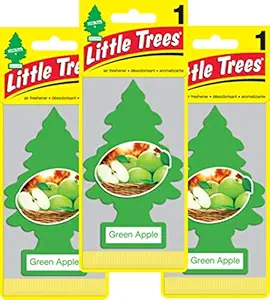 Little Trees car air freshener - green apple 3 pack