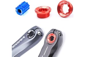 CYCEARTH Tapa de Ajuste de manivela + Herramienta para Bicicleta M20, Tornillos y Tuercas para Shimano