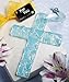 Price comparison product image Murano Glass Collection - Blue Hanging Cross Favors