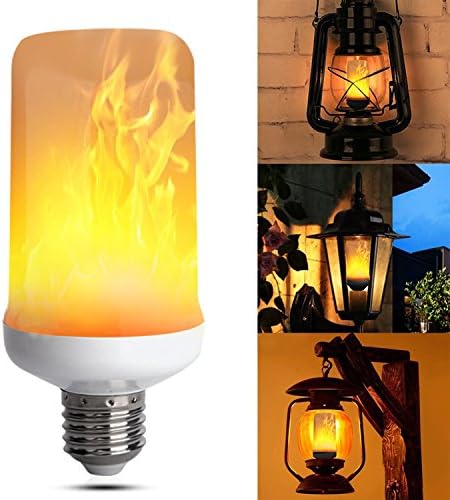 Led Flame bulb Led Flame light bulbs Led Flicker Flame Bulbs, E27 1500k Creative Lights with Flickering Emulation Atmosphere Decorative Lamps for Home, Garden, Dating, Party, Festival Decoration (1 Pack)