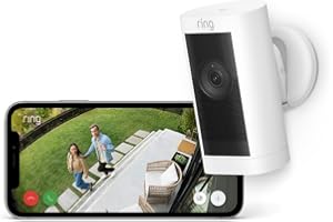 Ring Caméra extérieure Pro sans fil (Stick Up Cam Pro) | Caméra de surveillance wifi sans fil avec vidéo HDR 1080p, détection de mouvements 3D | Essai Ring Home gratuit 30 j.