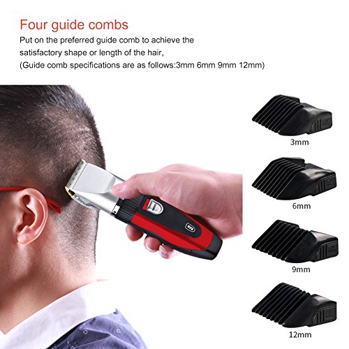 Surker Herren Kinder Elektrischer Profi Haarschneider Set Netz und Akkubetrieb Haarschneidemaschine mit 8 Aufsätzen Bartschneider Haartrimmer für Friseur Salon oder Privaten Gebrauch - 2