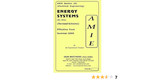 Buy Amie Section B Energy Systems El 411 Electrical Engineering Solved And Unsolved Paper Book Online At Low Prices In India Amie Section B Energy Systems El 411 Electrical