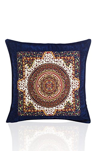 Züleyha Kissen Kissenbezug Kissenhülle Sitzkissen cushion cover orientalisch osmanisch 110-selc2 in Marine 40x40 cm