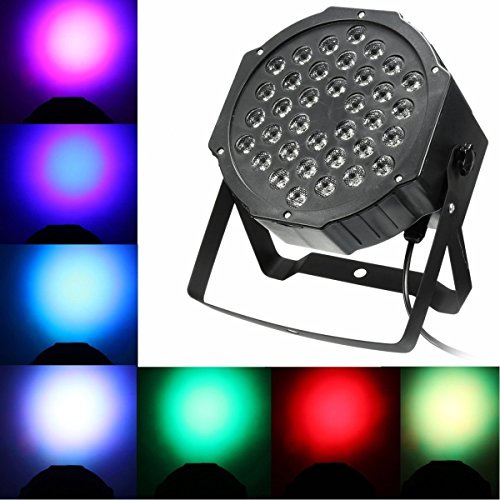 Preisvergleich Produktbild LED Par Licht Spotbeleuchtung Bühnenbeleuchtung Lautstärke Ton akustische Steuerung Strahler Scheinwerfer Lichteffekt für Party Disco DJ schow Licht Projektor (3er Set 36 LEDs)