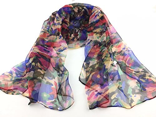 New Ustyleco VINTAGE/FASHION FLORAL/ SPOTS Ladies 100% Silk Scarf for Wedding Evening Party (multicolour 5)