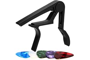 WEIBANG Guitar Capo for Acoustic & Electric Guitars Includes 1 Capo and 5 Picks for Free & Ideal for Musicians