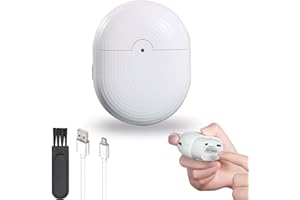 NLFOX Electric Nail Clippers - Electric Nail Trimmer with Nail Scraps Storage - Automatic White Nail Clippers with LED Light - Rechargeable Safety Nail Cutter for Adult Seniors Manicure