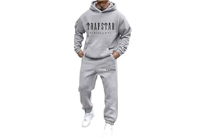 Mfhmom Trapstar Jogginganzug Herren Damen 2-Teilig Trapstar Tracksuit Y2K mit Hoodie und Jogginghose Hip Hop Streetwear Style Trapstar Fashion Trainingsanzug Unisex Kapuzenpullover Sportanzug