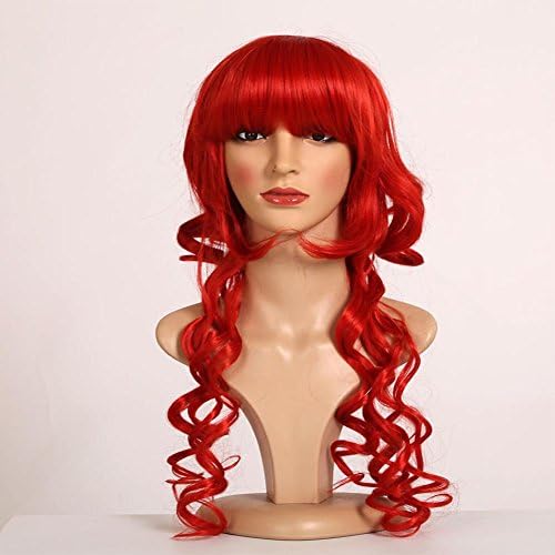 red curls wig Cosplay Anime cosplay Make-up party Fashion wigs