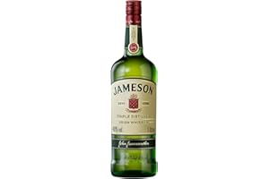 ‎JAMESON Jameson Irish Whiskey, Blended Irish Spirit aus feinen, dreifach destillierten Pot Still und Grain Whiskeys, Milder und zeitloser Genuss aus Irland, 1 x 1 l