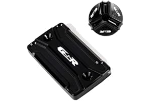 ByoBLu Motorrad-Ablassschraube, Motoröl-Einfülldeckel, Vorderradbremsflüssigkeitsbehälter-Abdeckung, kompatibel mit Suzuki GSR 750 400 600 GSR750 GSR400 GSR600
