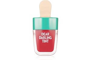 Etude House Crème glacée teintée de gel d'eau Dear Darling (RD307 Rouge pastèque) (21AD)| Colorant pour les lèvres aux couleurs vives avec des minéraux issus d'extrait de savonnier