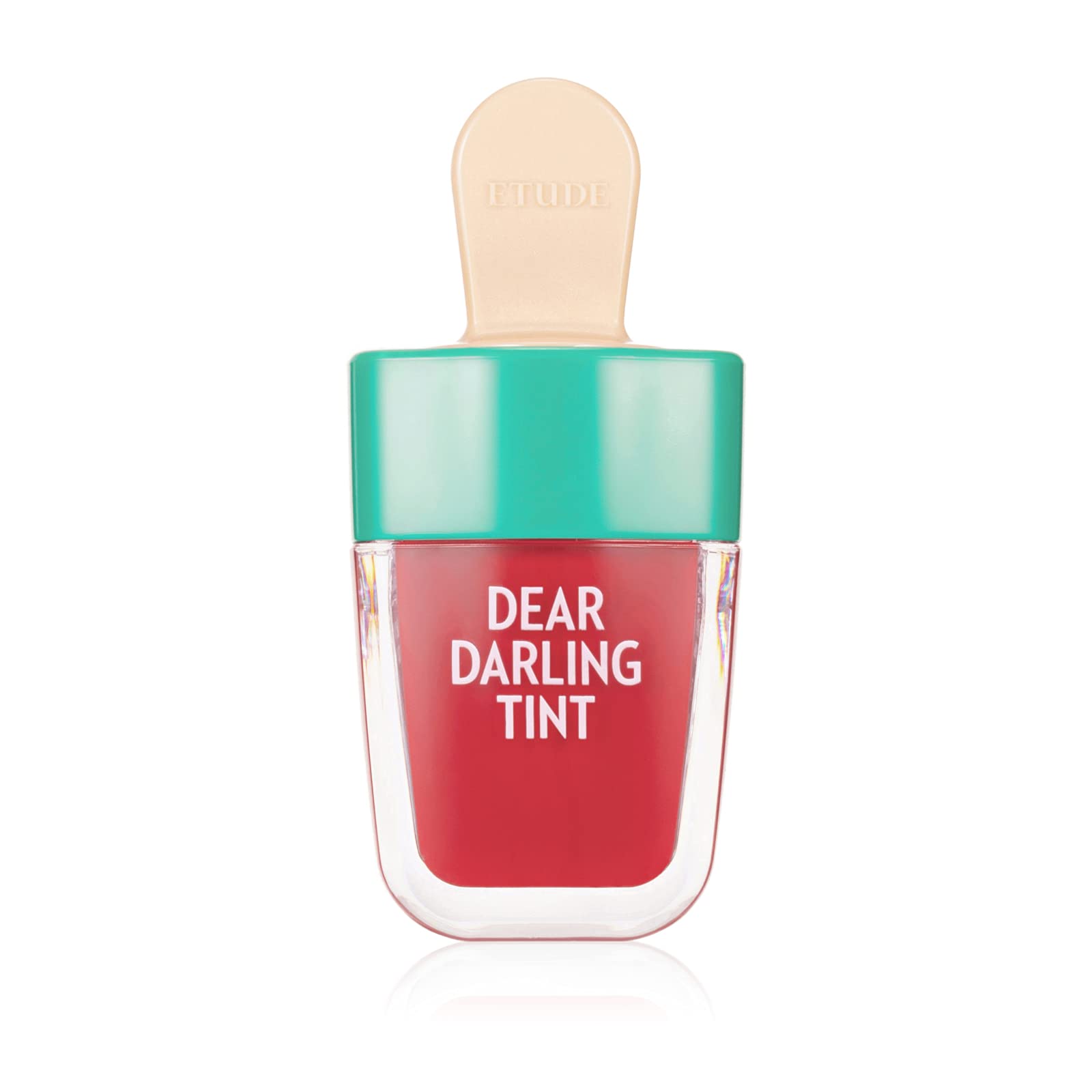 ETUDE Dear Darling Ice Cream Water Gel Lip and Cheek Tint | Long Lasting, Waterproof, Smudgeproof |Korean Makeup|RD307,Red - 