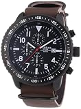 Mike Ellis New York Herren-Armbanduhr XL Chronograph Quarz Kunstleder 17986/2