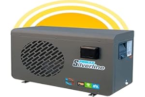 POOLEX - PC-SLP120 Silverline 120 - Pompe à Chaleur Piscine Silencieuse et Économique - Tous Types de Piscines - Compresseur Hautes Performances - 12kW - Volume du Bassin de 45 à 65m3