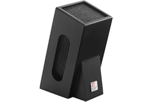 Richardson Sheffield R164HSRC58846 Blocco per coltelli con inserto a spazzola non attrezzato nero, 15,5 x 11,5 x 26 cm