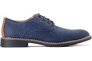 MaxMady Zapatos Casual Hombre con Punta Redonda Cordones