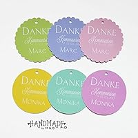 25 Geschenkanhänger Tags Etiketten Danke