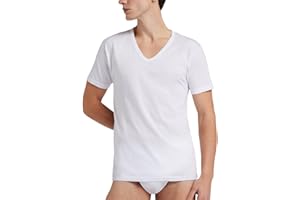 Intimo College 5/10 Maglietta Intima Uomo in Puro 100% Cotone Pettinato Made in Italy di qualità Traspiranti Scollo a v e Girocollo