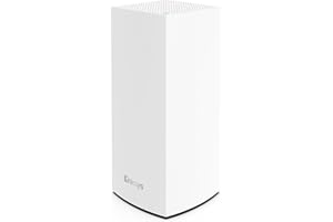 ‎LINKSYS Linksys Velop MX5300 Tri-Band Mesh-WiFi 6-System (AX5300) WLAN-Router mit bis zu 260 m² Funkabdeckung und MU-MIMO, 4-mal schneller, für mehr als 50 Geräte – 1er-Pack, Weiß