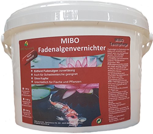 MIBO Fadenalgenvernichter 3000 g für 90.000 Liter Teichwasser Fadenalgen Stopp