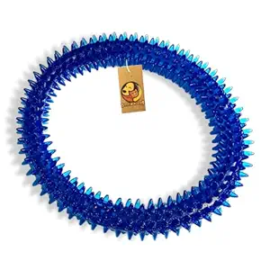 Foodie Puppies Rubber and Latex Squeaky Rainbow Woven Balls with Inner Bell Toys for Puppy and Kitten (Small)