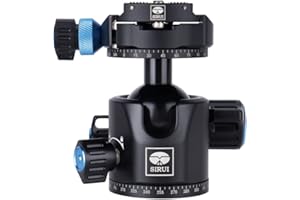 SIRUI ST-10X Ball Head, Professional Stable Ball Head for Tripod, Cameras, Low-gravity Panorama Head, Arca-Swiss Compatible, with QR Plate, Independent Locks, 20 kg/44.1lbs Load