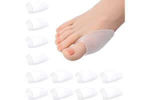 TIESOME 12 Stück Gel Ballenpolster Schutz, Hallux Vorfuß Vorfußpolster Ballenpolster Wiederverwendbare Polster Zur Ballenschutz Bei Großen Zehen Reduziert Reibung Und Druck