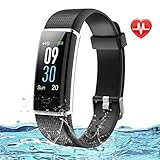 【Eingebautes USB-Ladegerät】Dieser Fitness-Tracker wird mit einem eingebauten Stecker geliefert. Nehmen Sie einfach den Uhrmacher vom Armband und stecken Sie die Seite mit dem Metallchip in den USB-Anschluss.Das rote Licht leuchtet, wenn es in die richtige Richtung geladen wird. Bitte drehen Sie den Host, wenn das rote Licht nicht leuchtet.