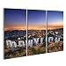 Produktbild islandburner Bild Bilder auf Leinwand Los Angeles, California - 29. Februar: Das Hollywood-Zeichen mit Blick auf Los A Wandbild Leinwandbild Poster Drk