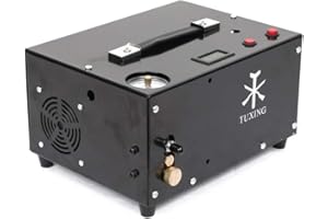 TUXING TXET061-2 4500Psi 12V Compressore Ad Arresto Automatico Compressore D'aria Pcp Per Fucile Ad Aria Compressa 220V / 12V Nero