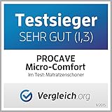 PROCAVE MICRO-COMFORT Matratzen-Schoner in verschiedenen Größen | Made in Germany | Microfaser-Polyester-Matratzen-Auflage | Soft Touch | auch für Boxspring- und Wasserbetten geeignet | 70×140 cm - 5