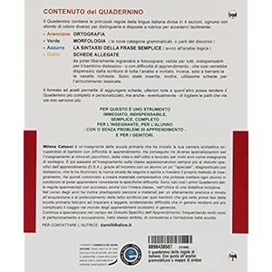 Il quadernino delle regole di italiano. Con guida all'analisi grammaticale e mappe di
