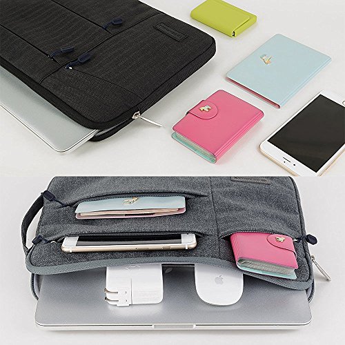Acxeon Business Laptop Netebook Hülle Sleeve Tasche einfachen Stil Wasserabweisendes Nylongewebe Notebook Sleeve für MacBook Air / Pro Retina, Surface pro4, Ultrabook /Netbook (11″, Pink) - 7