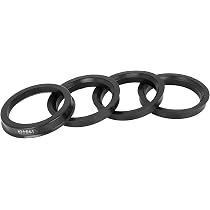 4 Bagues De Centrage 72.6mm à 54.1mm - Anneaux Moyeu Jante Plastique Noir