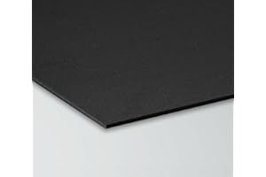 SIGNORBIT Pannello Lastra Forex pvc nero altissima qualità - spessore 5 mm (Forex nero, 70x100 cm)