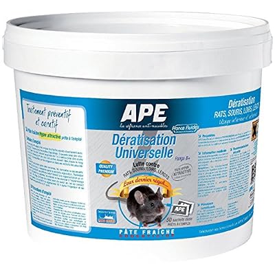 APE - RODONTICIDE 251112 Faar Pate Bromadiolone Rodenticide Rats/Souris/Loirs/Lérots, Transparent