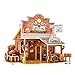 Produktbild IGNB DIY Holzhaus Handgemachte 3D Haus Kit Welt Stil Karte Baustein Holzspielzimmer Modell Und Wohnkultur,A