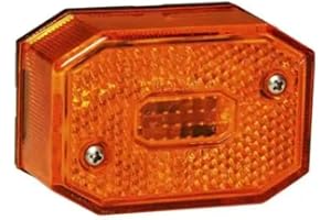 Aspöck FLEXIPOINT I Orange markeringsljus 12 V 0,8 m kabel | Orange sidomarkeringsljus med reflektor och E9-godkännande. För