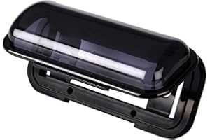 GK SOUND 1 AUDIO SYSTEMS MRC5B protezione autoradio marina in plastica a tenuta stagna 1 din colore nero per barca imbarcazione gommone mare, 1 pezzo