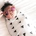 hibote Soft Organic Cotton Muslin Swaddle Bath Towel Multi-use Blanket Infant Newborn Baby Wrap (Triangle)