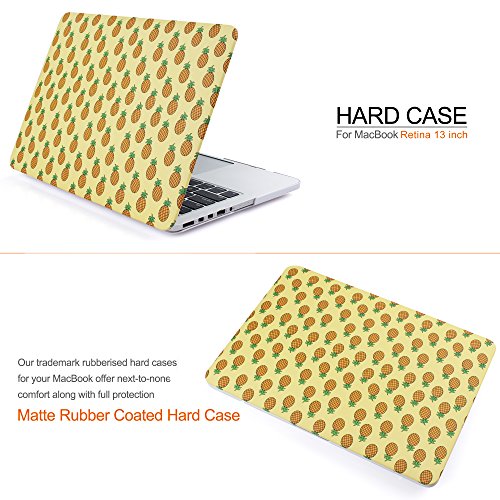iDOO MacBook Schutzhülle / Hard Case Cover Laptop Hülle [Für MacBook Pro 13 Zoll Retina – ohne CD-Laufwerk: A1425/A1502] – matt, Ananas - 2